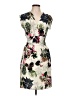 Unbranded 100% Polyester Tropical Ivory Cocktail Dress Size L - photo 1