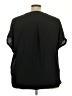 Maurices 100% Polyester Black Short Sleeve Blouse Size 24 (3) - photo 2