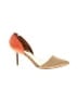Coach Factory Color Block Orange Heels Size 8 1/2 - photo 1