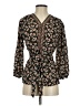 Max Studio 100% Polyester Black 3/4 Sleeve Blouse Size S - photo 1