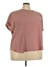 Maurices 100% Polyester Pink Short Sleeve Top Size 24 (3) - photo 1