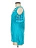 Sarin Mathews Teal Short Sleeve Top Size M - photo 5