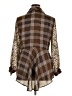 Mishca 100% Polyester Animal Print Brown Long Sleeve Blouse Size XL - photo 2