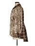 Mishca 100% Polyester Animal Print Brown Long Sleeve Blouse Size XL - photo 5
