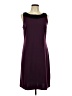Elementz Solid Burgundy Casual Dress Size L - photo 1