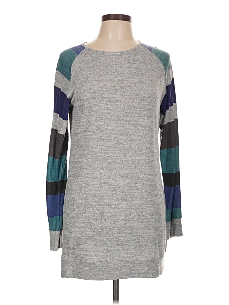 Pre-owned Assorted Brands 3/4 Sleeve T-shirt In Gray