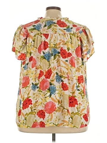 Rose + Olive Short Sleeve Blouse (view 2)