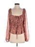 Moon River Orange Long Sleeve Blouse Size M - photo 1