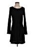Everly Solid Black Casual Dress Size S - photo 1