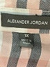Alexander Jordan 100% Rayon Plaid Ivory Long Sleeve Blouse Size 1X - photo 7