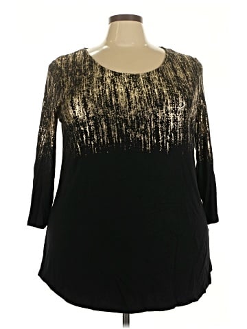 JM Collection 3/4 Sleeve Top (view 1)
