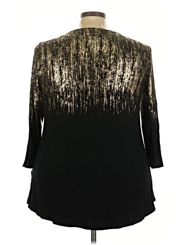JM Collection 3/4 Sleeve Top (view 2)