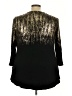 JM Collection 100% Rayon Black 3/4 Sleeve Top Size 3X - photo 2