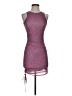 Pull&Bear Graphic Purple Cocktail Dress Size S - photo 1
