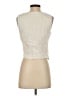A New Day Ivory Sleeveless Button-Down Shirt Size S - photo 2