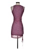 Pull&Bear Graphic Purple Cocktail Dress Size S - photo 2