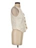 A New Day Ivory Sleeveless Button-Down Shirt Size S - photo 4