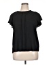 Worthington 100% Polyester Black Short Sleeve Blouse Size XL (petite) - photo 1