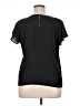 Worthington 100% Polyester Black Short Sleeve Blouse Size XL (petite) - photo 2