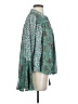 Free People 100% Polyester Teal Long Sleeve Blouse Size M - photo 4