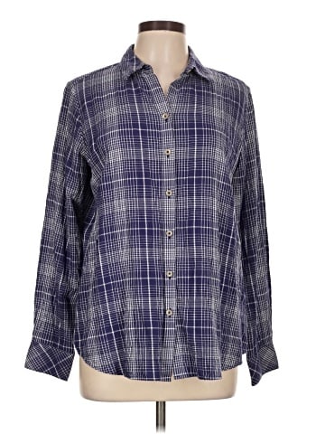 Foxcroft Long Sleeve Button-Down Shirt (view 1)