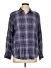 Foxcroft Plaid Blue Long Sleeve Button-Down Shirt Size 10 - photo 1