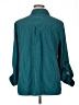 Elementz Stripes Teal 3/4 Sleeve Blouse Size XL - photo 2