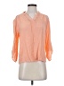 Dina Be Orange 3/4 Sleeve Blouse Size S - photo 1