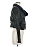 BCBGMAXAZRIA 100% Leather Black Gray Leather Jacket Size M - photo 4