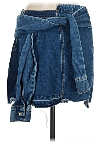 Zara TRF Denim Skirt (view 2)