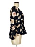 Moa Moa Black 3/4 Sleeve Blouse Size M - photo 4