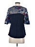 Kim & Cami Blue 3/4 Sleeve Top Size S - photo 2