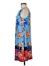 MSK Print Blue Casual Dress Size M (petite) - photo 5