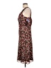 Karin Stevens 100% Polyester Print Brown Casual Dress Size 10 - photo 5