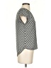 H&M Conscious 100% Polyester Gray Short Sleeve Top Size 2 - photo 4