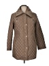Calvin Klein 100% Polyester Argyle Brown Coat Size XL - photo 1