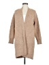 Black 100% Lambswool Tan Wool Cardigan Size M - photo 1