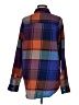 Gap 100% Cotton Plaid Blue Long Sleeve Button-Down Shirt Size M (tall) - photo 2