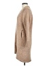 Black 100% Lambswool Tan Wool Cardigan Size M - photo 5