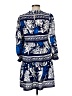 Donna Morgan Print Blue Casual Dress Size 8 - photo 2
