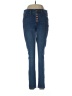 Express Solid Blue Jeans Size 8 - photo 1