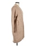 Black 100% Lambswool Tan Wool Cardigan Size M - photo 4