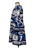 Donna Morgan Print Blue Casual Dress Size 8 - photo 5