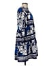 Donna Morgan Print Blue Casual Dress Size 8 - photo 4