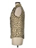 J.Crew Animal Print Tan Sleeveless Blouse Size 6 - photo 5