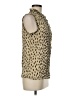 J.Crew Animal Print Tan Sleeveless Blouse Size 6 - photo 4