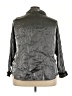 Fashion Bug Metallic Black 3/4 Sleeve Button-Down Shirt Size 26 - 28 - photo 2