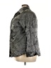 Fashion Bug Metallic Black 3/4 Sleeve Button-Down Shirt Size 26 - 28 - photo 5