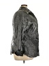 Fashion Bug Metallic Black 3/4 Sleeve Button-Down Shirt Size 26 - 28 - photo 4