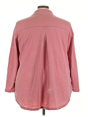 Jane and Delancey 3/4 Sleeve Button-Down Shirt (view 2)